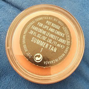 BOBBIE BROWN - POT ROUGE FOR CHEEKS & LIPS - SUMMER TAN 1 - GENTLY USED